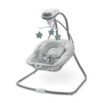 Graco Simple Sway - Columpio para bebé, movimiento de lado a lado, columpio infantil con 6 velocidades, vibración, hiedr