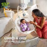 Graco Simple Sway - Columpio para bebé, movimiento de lado a lado, columpio infantil con 6 velocidades, vibración, hiedr