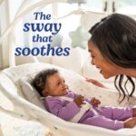 Graco Simple Sway - Columpio para bebé, movimiento de lado a lado, columpio infantil con 6 velocidades, vibración, hiedr
