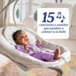 Graco Simple Sway - Columpio para bebé, movimiento de lado a lado, columpio infantil con 6 velocidades, vibración, hiedr