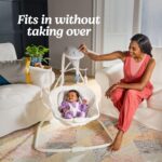 Graco Simple Sway - Columpio para bebé, movimiento de lado a lado, columpio infantil con 6 velocidades, vibración, hiedr