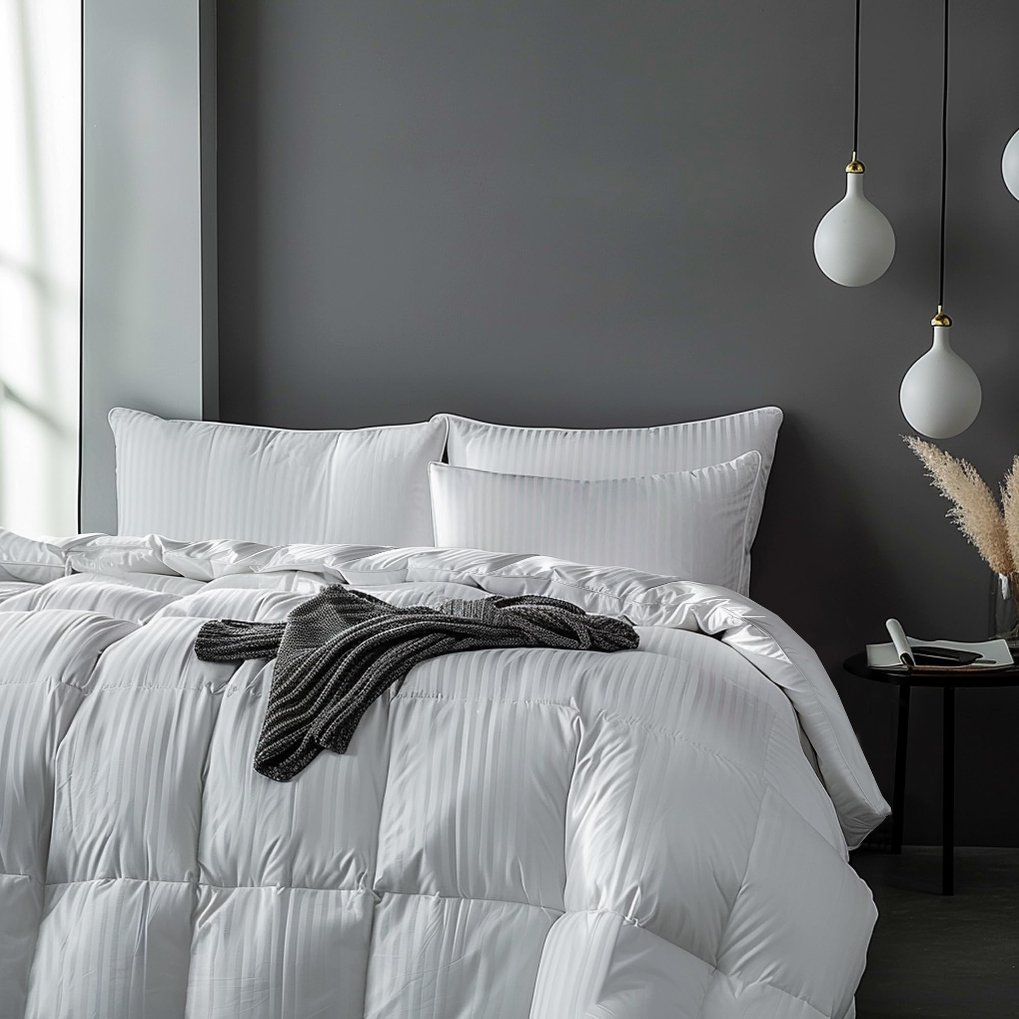 Version 1.0.0 Beautyrest Blue Ridge Home Fashions BT-DC-51 edredón plumón de ganso blanco húngaro King 750 poder de relleno 500 hilos