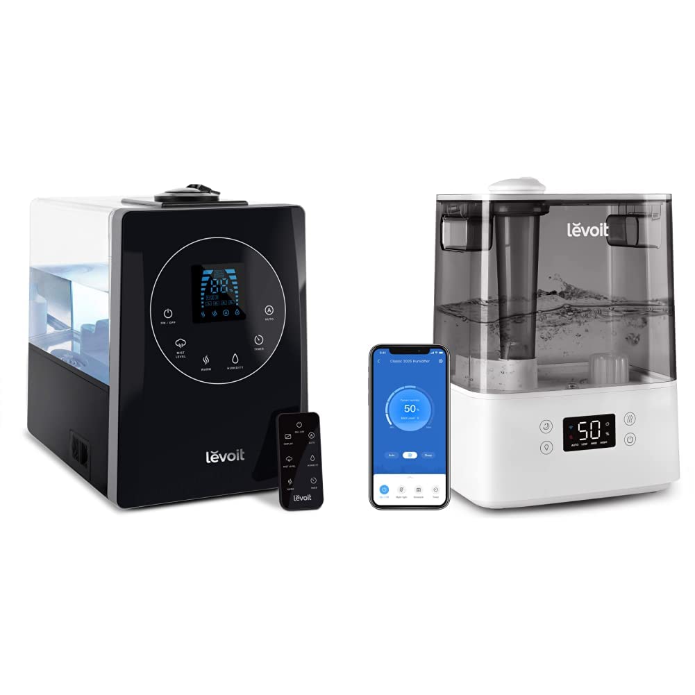 Version 1.0.0 Humidificador Ultrasónico LEVOIT LV600HH 6L negro niebla fría llenado superior para habitaciones grandes