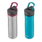 Botella de agua termo Contigo Cortland Chill 2.0 2164497 de acero inoxidable aislado al vacío antiderrames de 24 onzas p