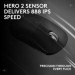 Logitech G PRO X Superlight 2 Ratón inalámbrico para juegos, 60g Pro-Grade con 5 botones programables, sensor 44k DPI, t