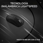 Logitech G PRO X Superlight 2 Ratón inalámbrico para juegos, 60g Pro-Grade con 5 botones programables, sensor 44k DPI, t