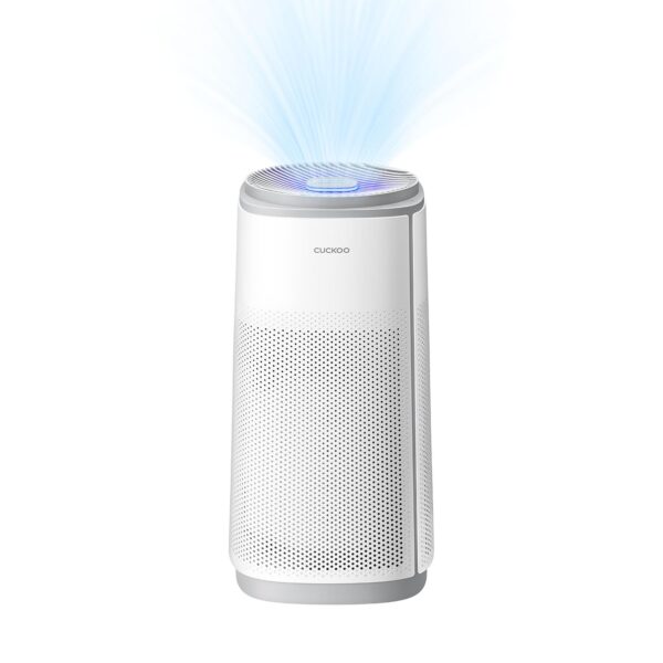 Purificador de Aire CUCKOO CAC-K1910FW True HEPA 5 etapas luz UV-C carbón activado modo sueño silencioso blanco 2256 pie