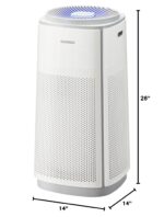 Purificador de Aire CUCKOO CAC-K1910FW True HEPA 5 etapas luz UV-C carbón activado modo sueño silencioso blanco 2256 pie