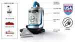 Máquina limpieza profunda alfombras tapicería Hoover CleanSlate XL FH14052 removedor manchas portátil