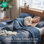 Edredón reversible estilo cabaña Woolrich E&E Co. Ltd DBA JLA Home WR13-3472 3 piezas King California King todas las est