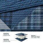 Edredón reversible estilo cabaña Woolrich E&E Co. Ltd DBA JLA Home WR13-3472 3 piezas King California King todas las est
