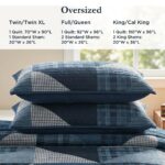 Edredón reversible estilo cabaña Woolrich E&E Co. Ltd DBA JLA Home WR13-3472 3 piezas King California King todas las est