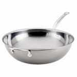 Sartén de Chef Hestan Culinary NanoBond 60042 Acero Inoxidable Compatible con Inducción 14 Pulgadas