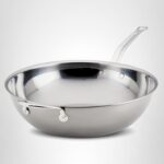 Sartén de Chef Hestan Culinary NanoBond 60042 Acero Inoxidable Compatible con Inducción 14 Pulgadas