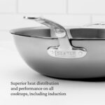 Sartén de Chef Hestan Culinary NanoBond 60042 Acero Inoxidable Compatible con Inducción 14 Pulgadas