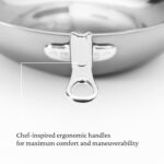 Sartén de Chef Hestan Culinary NanoBond 60042 Acero Inoxidable Compatible con Inducción 14 Pulgadas