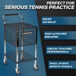 Tourna Ballport 325 Ball Tennis Carro de enseñanza, grado profesional utilizado por profesionales