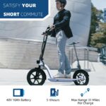 Hiboy VE1 PRO/ECOM 14 Electric Scooter - 500W/450W Motor Electric Scooter for Adults - 16"/14" Pneumatic Tires - 31 Mile