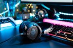 Auriculares para juegos de respaldo abierto Audio-Technica ATH-GDL3BK negros controladores 45 mm micrófono retráctil