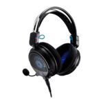 Auriculares para juegos de respaldo abierto Audio-Technica ATH-GDL3BK negros controladores 45 mm micrófono retráctil