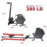 Maquina de Remo Magnetica Sunny Health and Fitness SF-RW5941SMART 16 niveles resistencia Bluetooth SunnyFit