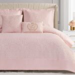 Juego de edredón Dovona Juicy Couture YMF Carpets JYZ014856 diseño estampado tamaño Queen 5 piezas con fundas de almohad