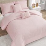 Juego de edredón Dovona Juicy Couture YMF Carpets JYZ014856 diseño estampado tamaño Queen 5 piezas con fundas de almohad