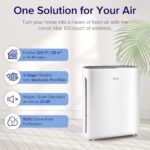 Purificador de Aire LEVOIT Vital 100 filtro HEPA H13 lavable para habitaciones grandes mascotas alergias fumadores blanc