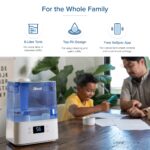 Humidificador LEVOIT 6L Niebla Calida y Fria con Sensor Humedad y Aceite Esencial Dormitorio