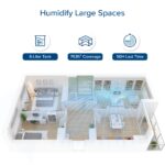 Humidificador LEVOIT 6L Niebla Calida y Fria con Sensor Humedad y Aceite Esencial Dormitorio