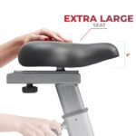 Bicicleta Estática Upright Sunny Health Fitness SF-B220045 Resistencia Magnética Volante 9lb Asiento Ajustable Bluetooth