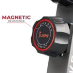 Bicicleta Estática Upright Sunny Health Fitness SF-B220045 Resistencia Magnética Volante 9lb Asiento Ajustable Bluetooth
