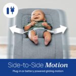Chicco E-Motion Auto-Glider & Baby Bouncer, detección de movimiento, sonidos y melodías de la naturaleza, almohadilla de