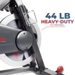 Bicicleta de ciclismo interior Sunny Health Fitness SF-B1805SMART magnética volante 44 libras resistencia microajustable