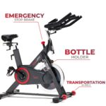 Bicicleta de ciclismo interior Sunny Health Fitness SF-B1805SMART magnética volante 44 libras resistencia microajustable