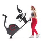 Bicicleta reclinada inteligente Sunny Health Fitness SF-RB4850SMART 16 niveles resistencia electromagnética sensores de