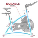 Sunny Health & Fitness Smart Endurance Exercise Bike w/Pulse Sensors Built-In, Adult Home Cardio Workout w/Adjustable Se