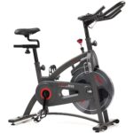 Sunny Health & Fitness Smart Endurance Exercise Bike w/Pulse Sensors Built-In, Adult Home Cardio Workout w/Adjustable Se