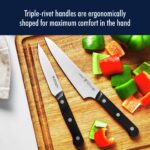 HENCKELS Solution - Juego de cuchillos afilados como navaja de 20 piezas, cuchillo de chef, cuchillo de pan, cuchillo pa
