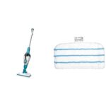 Trapeador de Vapor 2 en 1 BLACK+DECKER HSMC1321 Vaporizador Portatil con Almohadillas Microfibra Lavables SMP20 Steam-Mo