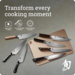 Shun Premier Blonde Cuchillo de pelar de 4 pulgadas, cuchillo japonés hecho a mano para verduras y frutas, núcleo VG-MAX