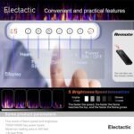 Chimenea eléctrica empotrada Electactic RFH-6801LC 68 pulgadas ultrafina 750W 1500W termostato llama ajustable control r