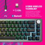 Teclado Mecánico Inalámbrico Cooler Master CK721 65% 2.4GHz Bluetooth Switches Rojos RGB Dial 3 Vías