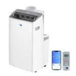 Aire acondicionado portátil Whynter ARC-1230WN 14000 BTU NEX inversor doble manguera deshumidificador ventilador WiFi ha