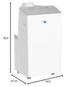 Aire acondicionado portátil Whynter ARC-1230WN 14000 BTU NEX inversor doble manguera deshumidificador ventilador WiFi ha