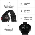 POLAR Pacer Ultra-Light GPS Fitness Tracker Smartwatch para Corredores; S-L, para Hombres o Mujeres, Negro