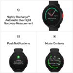 POLAR Pacer Ultra-Light GPS Fitness Tracker Smartwatch para Corredores; S-L, para Hombres o Mujeres, Negro