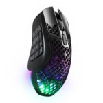 Mouse Gaming Inalámbrico SteelSeries Aerox 9 Wireless 62618 89g 18 botones sensor 18K DPI Quantum 2.0 180h batería IP54