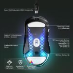 Mouse Gaming Inalámbrico SteelSeries Aerox 9 Wireless 62618 89g 18 botones sensor 18K DPI Quantum 2.0 180h batería IP54