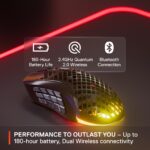 Mouse Gaming Inalámbrico SteelSeries Aerox 9 Wireless 62618 89g 18 botones sensor 18K DPI Quantum 2.0 180h batería IP54